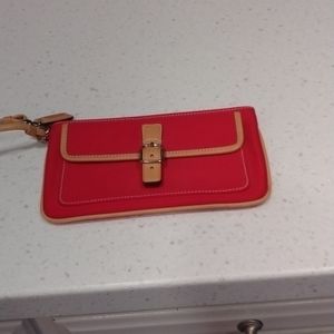 Vintage Coach Wristlet Red